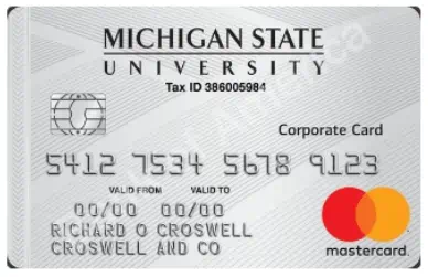Image of MSU Travel Card